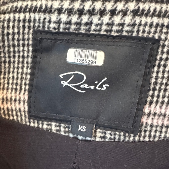 Rails Black and Pink Checkered coat - Picture 4 of 6